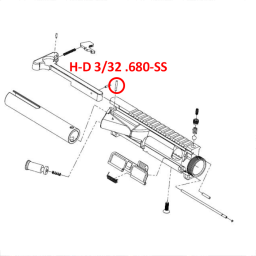 H-D 3/32 .680-SS Tiberius T15 Forward Assist Pin