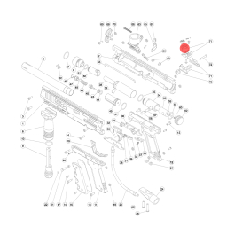 SW-1 Part# 71 Rear Sight Assembly