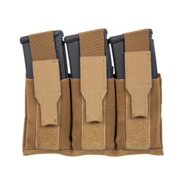 Triple magazine Pouch with flap - Coyote Brown