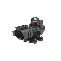 Rhino 4X32 Scope with Micro Red Dot Sight