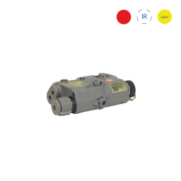 FMA AN/PEQ-15, červeny laser+ led svítilna, IR krytky, tan