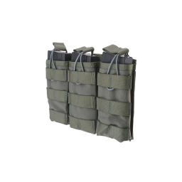 Magazine open pouch for 3 magazines AK/M4/G36, ranger green