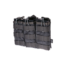 Magazine tripple pouch open AK/M4/G36 - primal grey