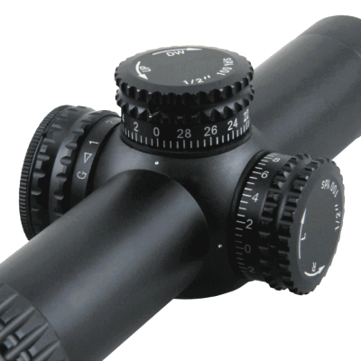                             ZOD VictOptics Riffle Scope 1-4x20 (IR), SFP - Black                        