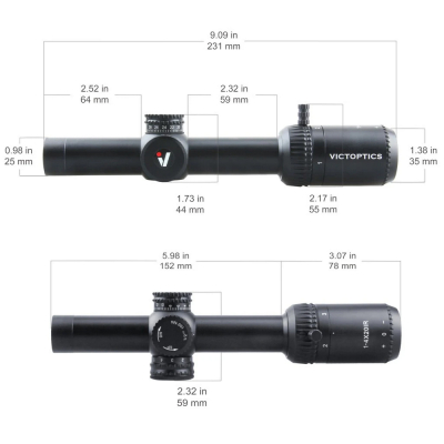                             Optika ZOD VictOptics 1-4x20 (IR), SFP - Černá                        