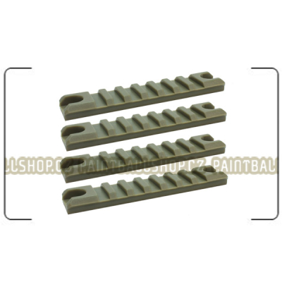 Plastic Rail Short - set of 4 (DE)                    