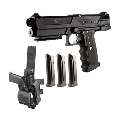 Tippmann TiPX (TPX) Pistol DeLuxe Pack Black                    