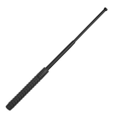 Telescopic baton  18” / 450 mm hardened steel - black + sheath                    