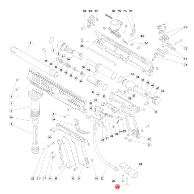 SW-1 Part# 26 Long ASA Screw                    