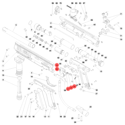 SW-1 Part# 31-35 Trigger Assembly                    