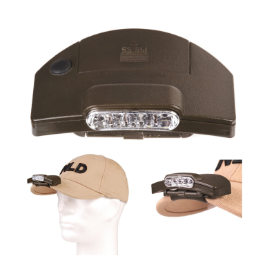 5 led cap headlamp &quot;Star&quot; clip-on - Olive                    