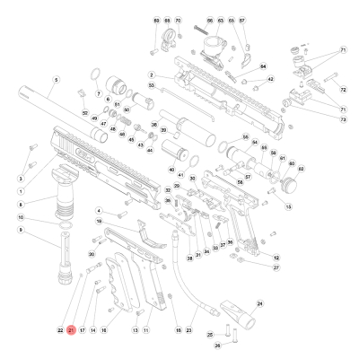 SW-1 Part# 21 Trigger Safety Pin                    