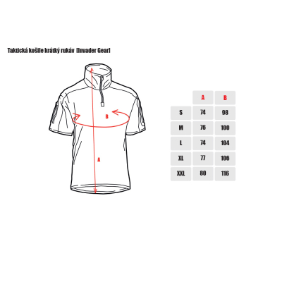                             Taktická košile krátký rukáv  - Multicam                        