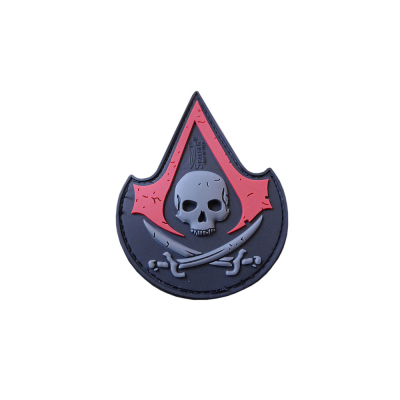 ASSASIN SKULL Patch, 3D                    