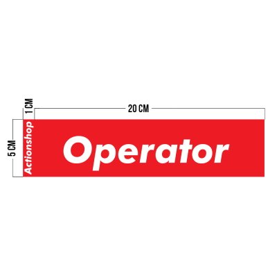                             &quot;Operator&quot; Sticker                        