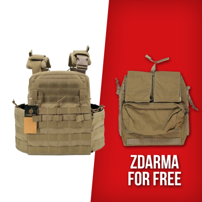 Vest CONQUER APC Plate Carrier + FREE back panel                    