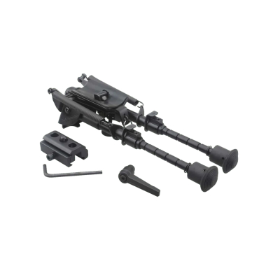                             Swivel Harris Style Tactical Bipod 6&quot; - Black                        