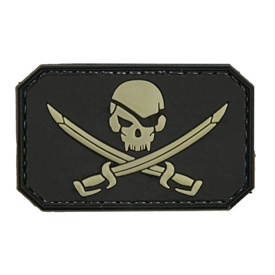 Patch 3D &quot;Pirate Skull&quot;, black                    