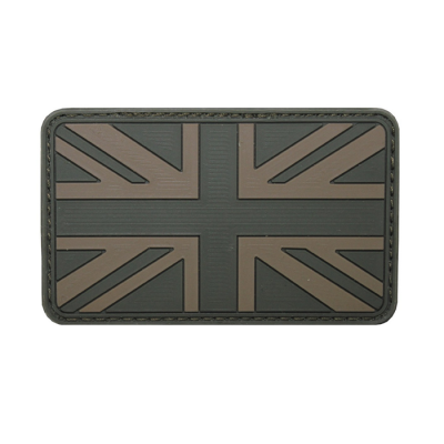 MFH Velcro Patch, Flag UK, 3D, olive, silicone, 8x5cm                    