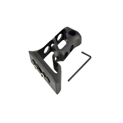 CNC Keymod Long Angled Grip - Black                    