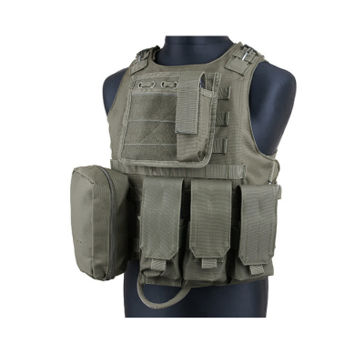                             Tactical armour vest type FSBE, OD / with pouches                        