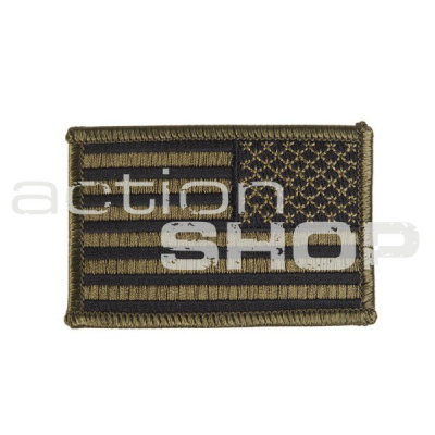 US flag right arm patch (olive)                    