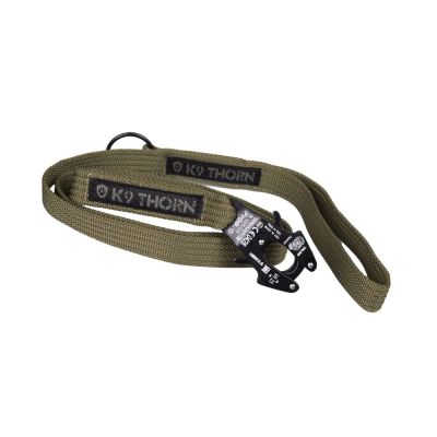 K9 Frog Kong Leash with 2 handles, 200 cm - Olive                    