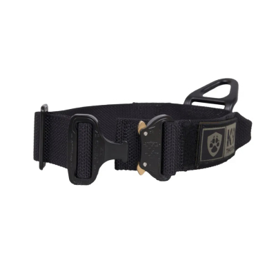                             K9 Collar Cobra Bravo with handle, 45 mm - Black                        