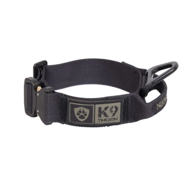 K9 Collar Cobra Bravo with handle, 45 mm - Black                    