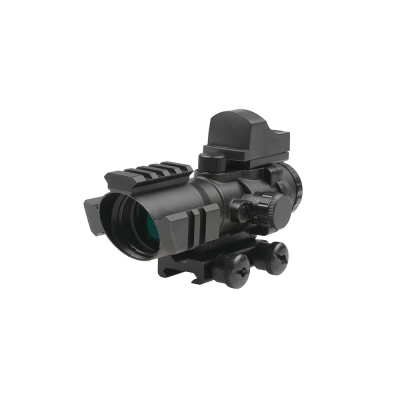                             Rhino 4X32 Scope with Micro Red Dot Sight                        