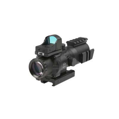                             Rhino 4X32 Scope with Micro Red Dot Sight                        