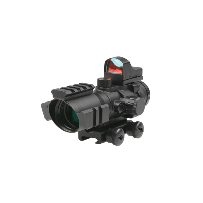 Rhino 4X32 Scope with Micro Red Dot Sight                    