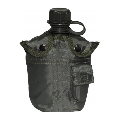 US Plastic Bottle, OD green, 1 l, cover                    