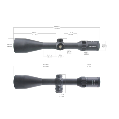                             Continental 2.5-15x56 Riflescope, BDC - Black                        