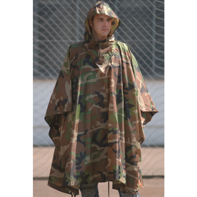 Poncho R/S - nepromokavé woodland                    