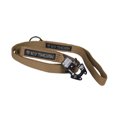 K9 Frog Kong Leash with 2 handles - Coyote Brown                    