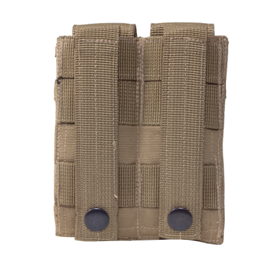                             MOLLE Adjustable 2x Pistol Magazine Pouch tan                        