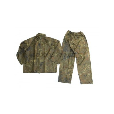 Mil-Tec Nepromokavý oblek (kalhoty + bunda) flecktarn                    