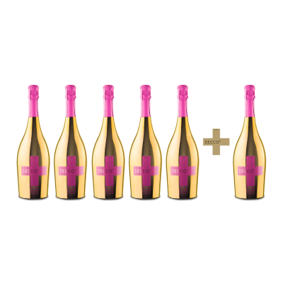 SECCO+ PINK GUAVA TASTE 0,75l - 5+1 Set                    