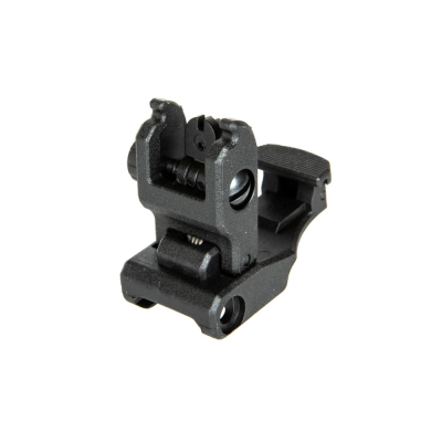 Flip-Up Rear Sight for AR15 SA EDGE Replicas - Black                    